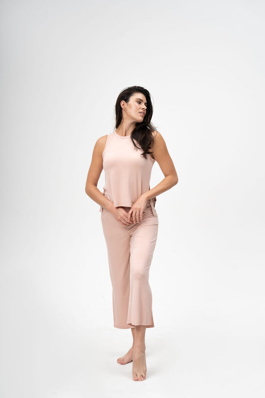Bloom 2 – Piece tank top and capri pants bamboo loungewear set